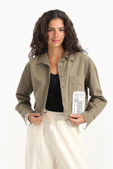 Carina - Cropped Shirt with Side Print