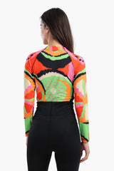 Carina - Fruity Rash Guard Swimsuit