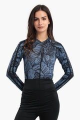 Carina - Floral Rash Guard Swimsuit