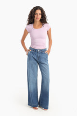 Carina - Jeans With Button Closure Pockets