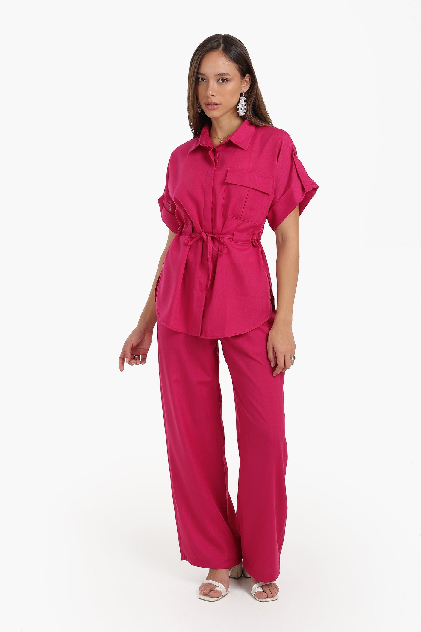Carina - Lounge Shirt with Drawstring Waist