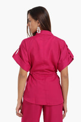 Carina - Lounge Shirt with Drawstring Waist