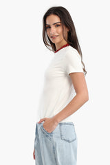 Carina - Cotton Basic Slip On T-Shirt