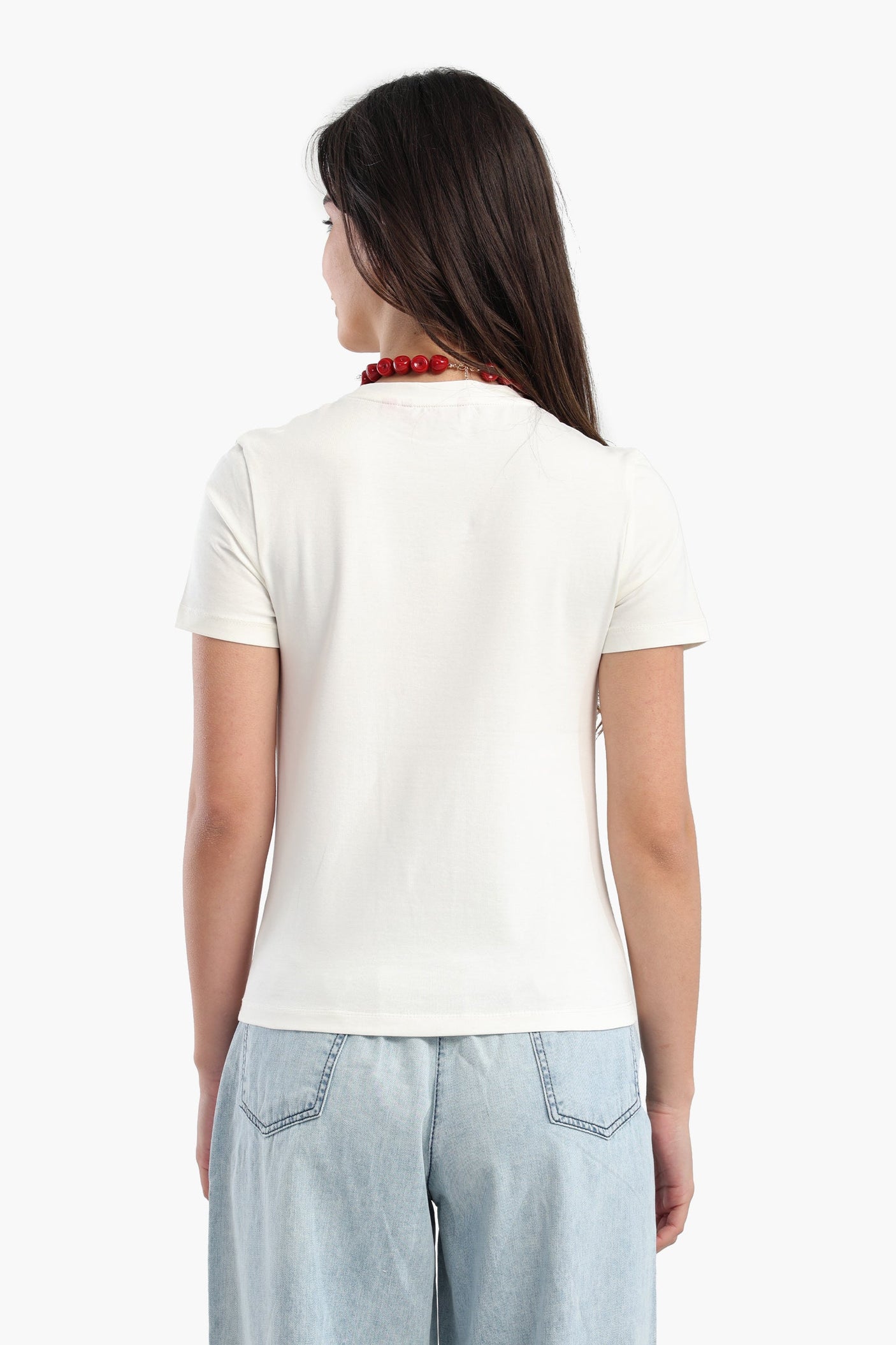 Carina - Cotton Basic Slip On T-Shirt