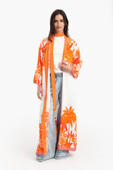 Carina - Palm Trees Printed Kimono