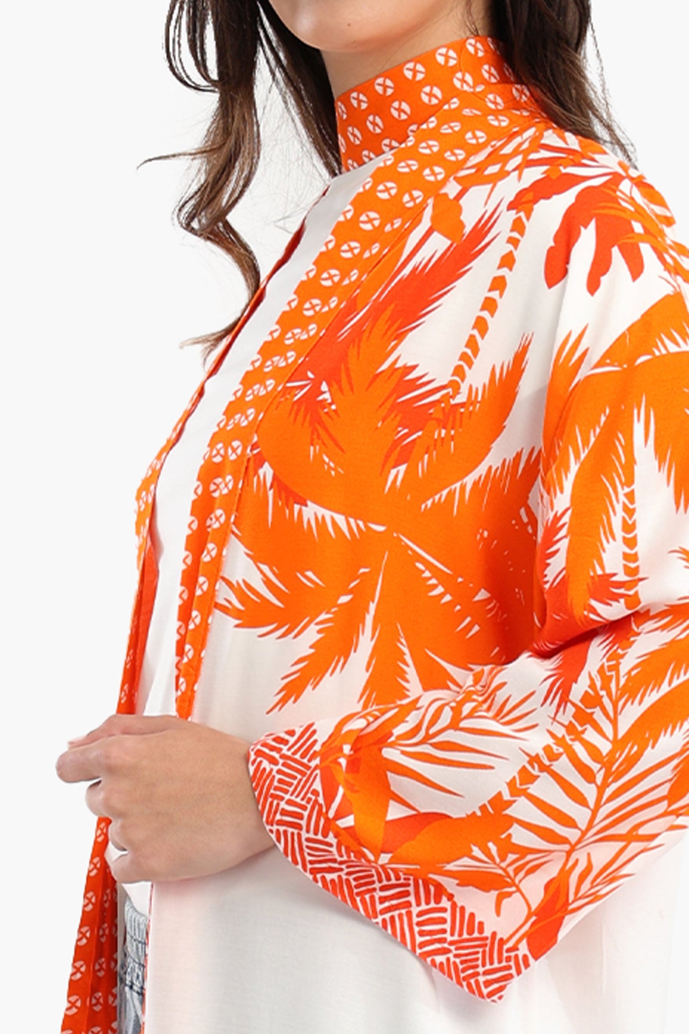Carina - Palm Trees Printed Kimono