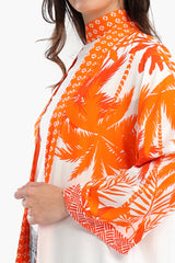 Carina - Palm Trees Printed Kimono