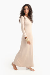 Carina - Slim Dress with Back Slit