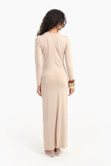 Carina - Slim Dress with Back Slit