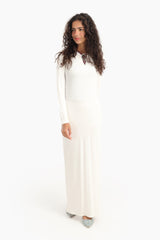 Carina - Slim Dress with Back Slit