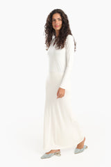 Carina - Slim Dress with Back Slit