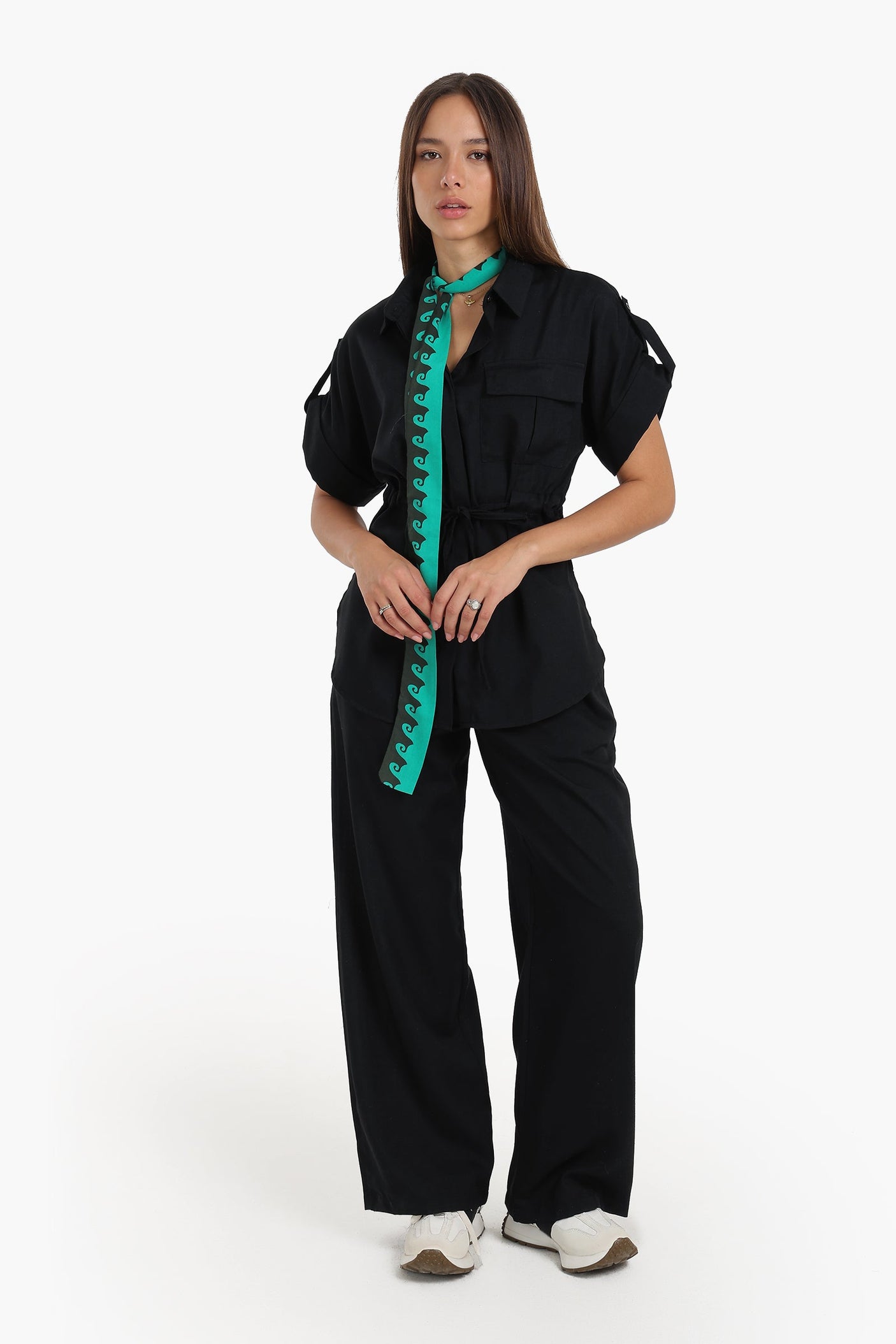 Carina - Lounge Shirt with Drawstring Waist