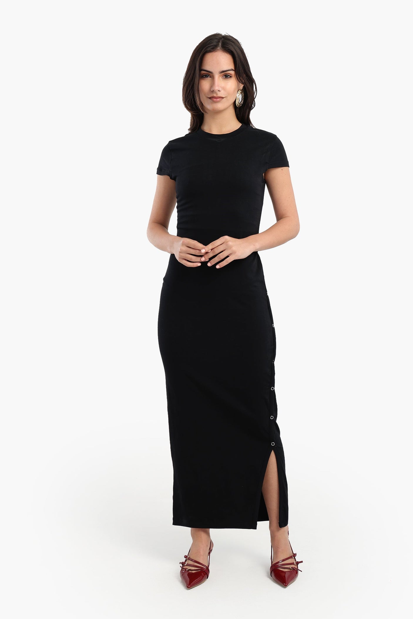 Carina - Slim-Fit Maxi Dress With Slit