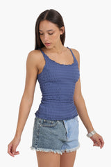 carina - Seamless Microfiber Crinkled Top