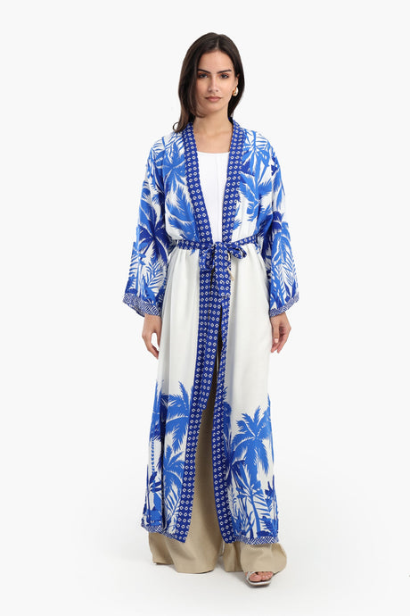 Carina - Palm Trees Printed Kimono