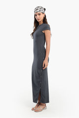 Carina - Slim-Fit Maxi Dress With Slit
