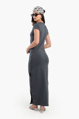Carina - Slim-Fit Maxi Dress With Slit