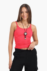 carina - Seamless Microfiber Crinkled Top