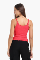 carina - Seamless Microfiber Crinkled Top