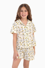 Carina - Girly Bananas Print Pyjama