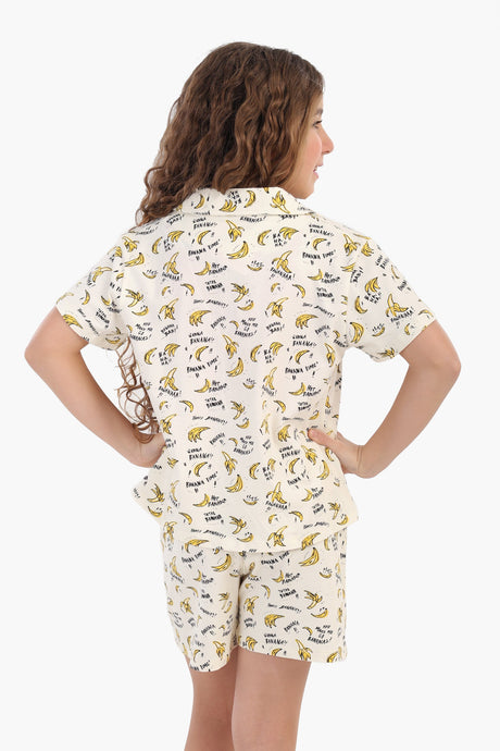 Carina - Girly Bananas Print Pyjama