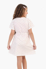 Carina - Girly Strawberry Print Nightgown