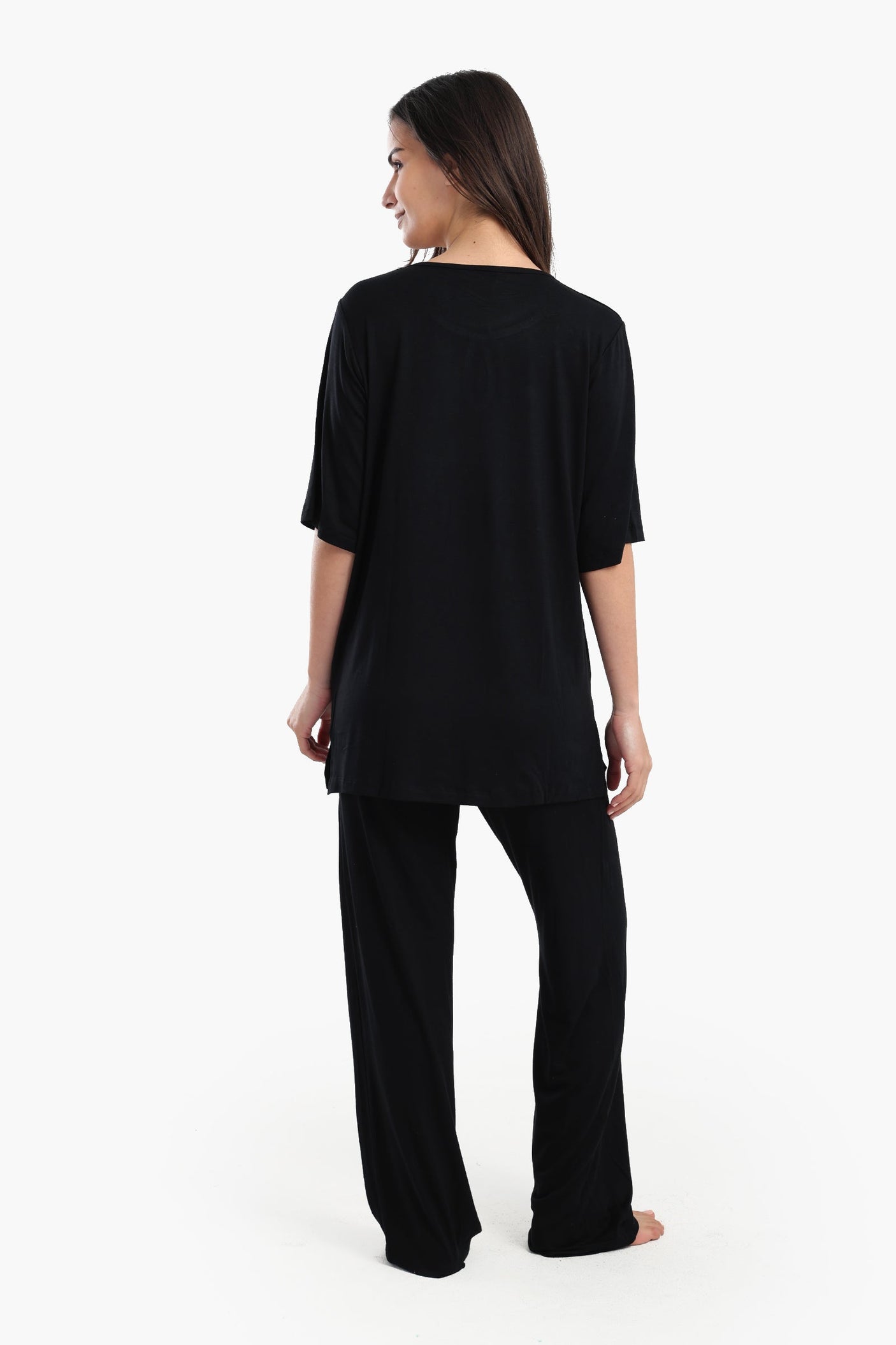 Carina - Pyjama Set with Keyhole Top