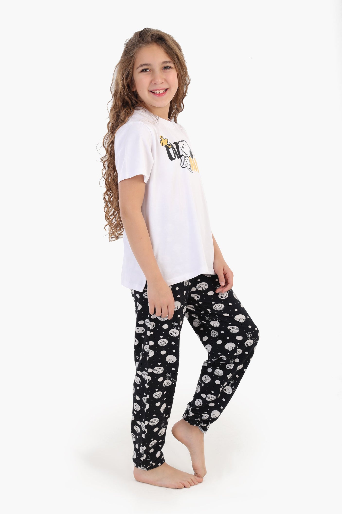 Carina - Girly Snoopy Printed Pyjama Set