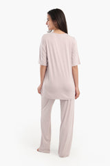 Carina - Pyjama Set with Keyhole Top