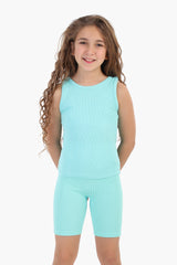 Carina - Girly Ribbed Cycling Shorts