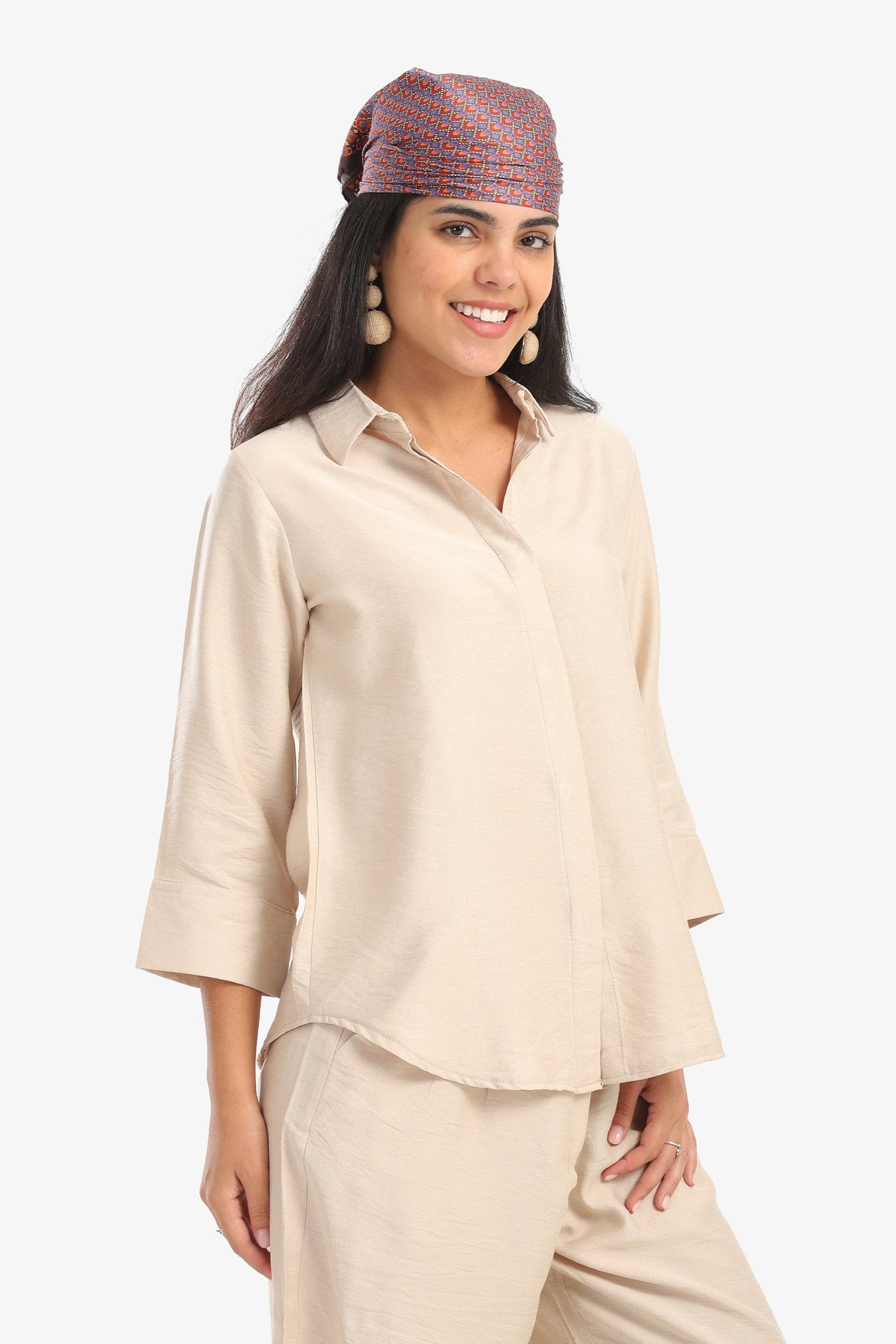 Shirt with Full Hidden Placket