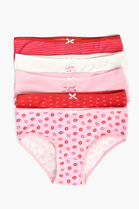 Carina - Pack of 5 Colored Brief Panties