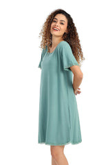 Carina - Lightweight Nightgown with Lace