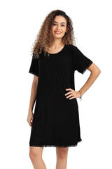 Carina - Lightweight Nightgown with Lace