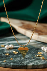 Women’s Necklace Stainless Steel Polished Heart Pendant