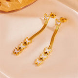 Gold Butterfly Earrings