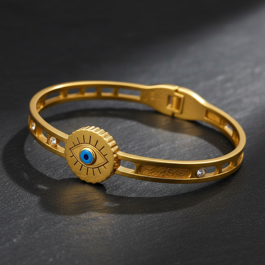 Gold Evil Eye Bracelet
