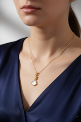 Women’s Necklace, Women's Necklace with Seashell & Starfish