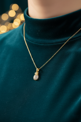 Women's Necklace Pineapple Pendant Crystal Elegant
