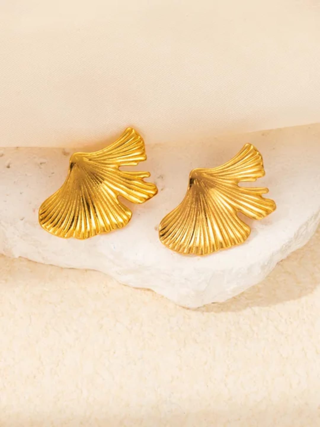 Ginkgo Leaf Earrings