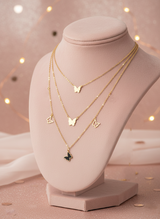 Women’s Necklace Multi-Layered Butterfly Pendant Necklace