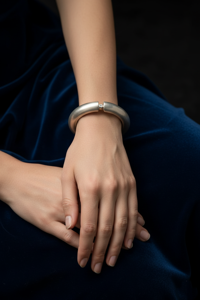 Elegant Plated Metal Cuff Bracelet