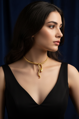 Women’s Choker Snake Design Detail - Classic Style
