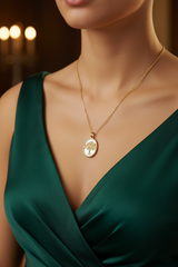 Women’s Necklace Oval Tree of Life Pendant