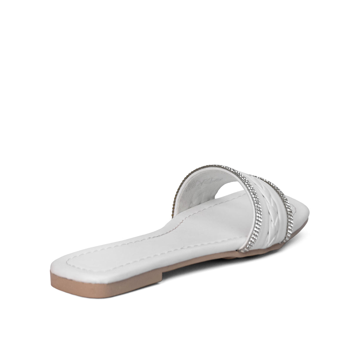 v branda - Slipper Leather With Glitter - women