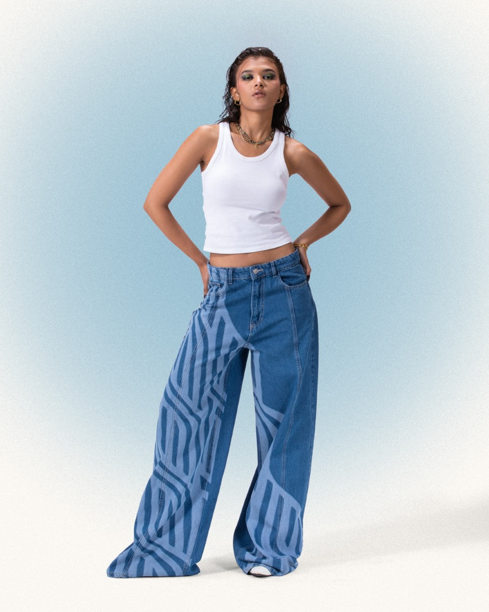 Kava - Regular fit jeans with wide legs