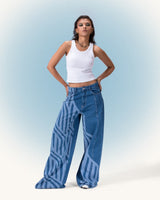 Kava - Regular fit jeans with wide legs