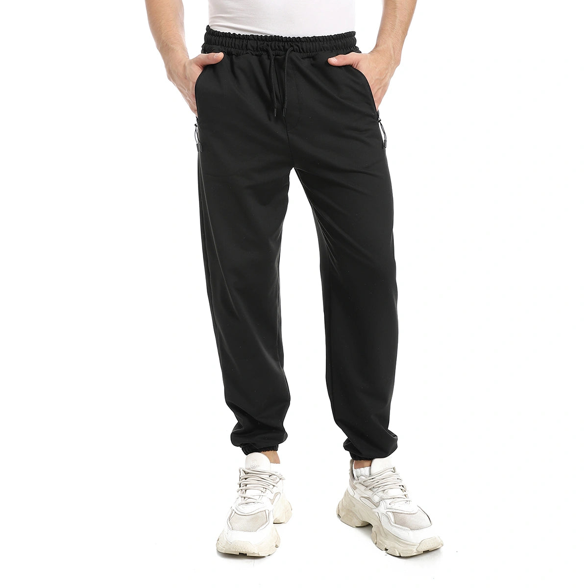 Red Circle - Summer Melton Zippered Pants for - Men