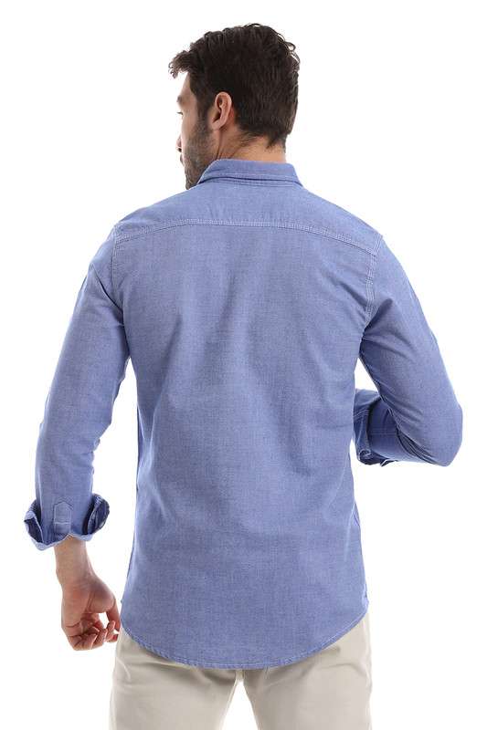 White Rabbit - Front Buttoned Down Plain Men Shirt For Men