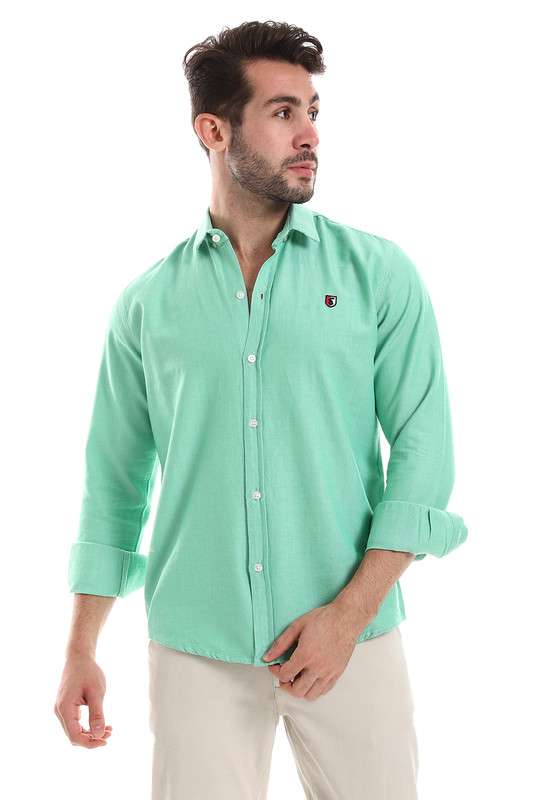 White Rabbit - Front Buttoned Down Plain Men Shirt For Men